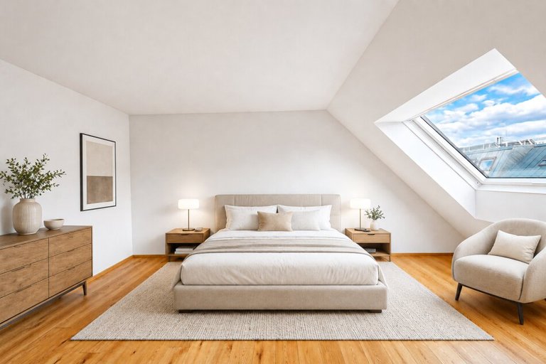 Abendsonne über Floridsdorf – Dachgeschoss mit eigener Terrasse